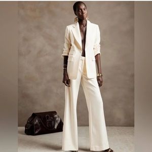 NWT Banana Republic Transition Cream Wide Leg Pant Size 8
